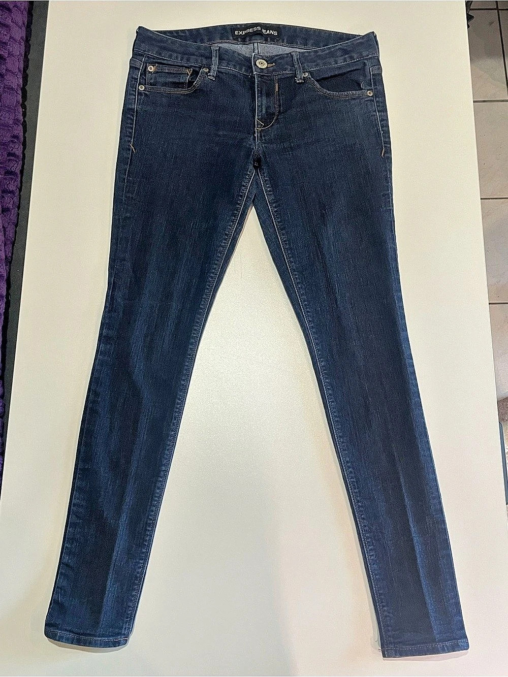 Express Legging Stella Low Rise Skinny Jeans Blue Size 8R